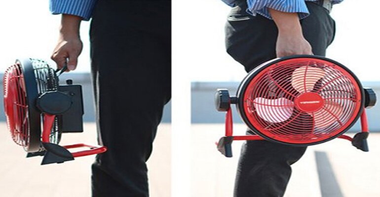 Quạt tích điện Tiross TS9171 có thể sử dụng kể cả khi mất điện Quạt tích điện Tiross TS9171