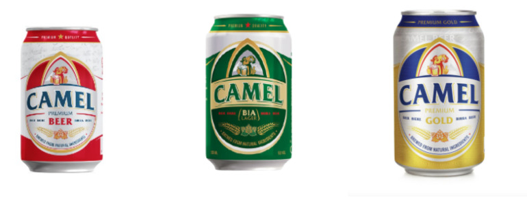 3 loại bia lạc đà Camel phổ biến tại thị trường Việt Nam
