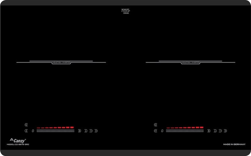 Bếp từ đôi Canzy CZ 9979 GRC thiết kế tinh tế, tính năng hiện đại