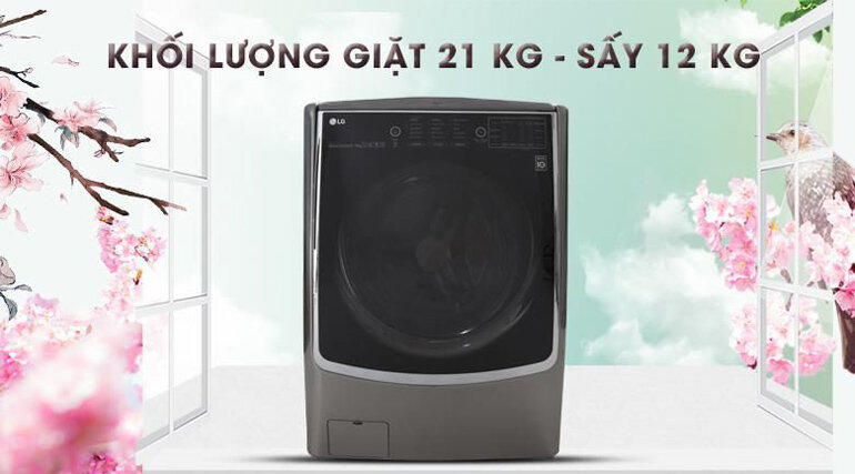 Máy giặt LG 21kg hoàn toàn không tốn quá nhiều điện năng