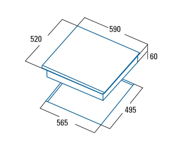 Bếp từ âm 3 vùng nấu Cata I 603 B/A