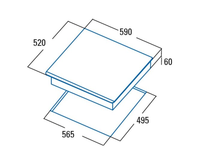 Bếp từ âm 3 vùng nấu Cata I 603 B/A