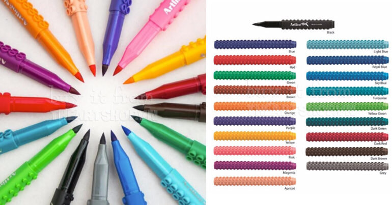 Bút artline Stix Brush Marker với 20 màu tươi sáng đẹp mắt thỏa sức sáng tạo