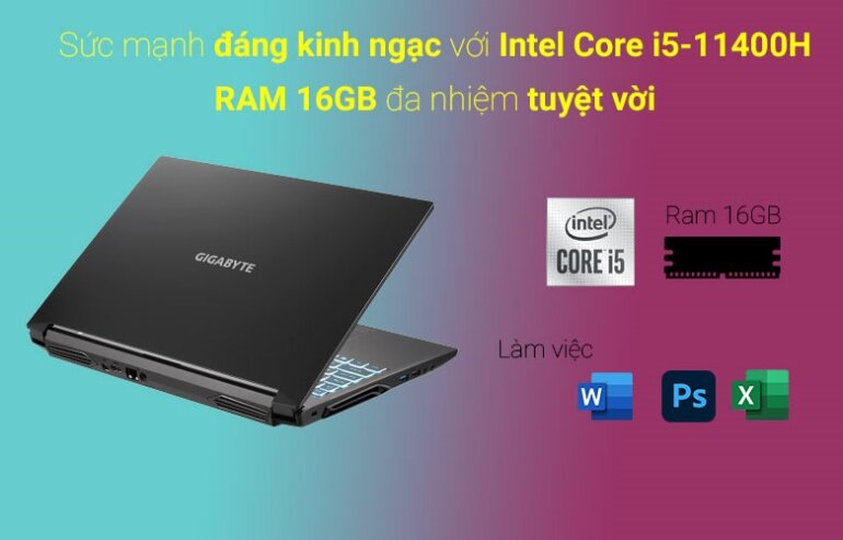 Laptop Gigabyte G5 KD 52VN123SO
