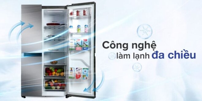 Tủ lạnh side by side giá 17 triệu LG GR-B257JDS