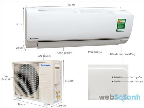 Máy điều hòa Panasonic 1 chiều 12000btu inverter CU/CS - 12QKH