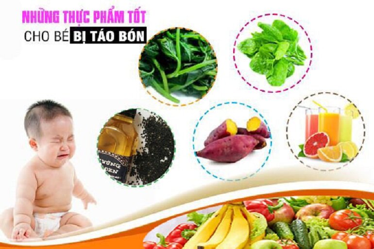 Một số loại thực phẩm dễ tiêu hóa cho trẻ bị táo bón