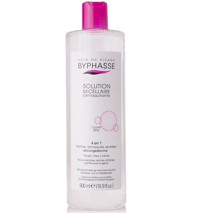 Student-priced makeup remover Byphasse Solution Micellaire