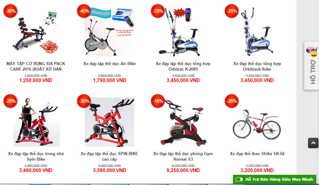 sieumuanhanh cung cấp nhiều dòng máy tập thể dục và xe đạp thể thao của thương hiệu nổi tiếng sieumuanhanh cung cấp nhiều dòng máy tập thể dục và xe đạp thể thao của thương hiệu nổi tiếng