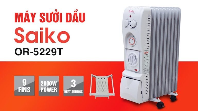 Máy sưởi dầu Saiko