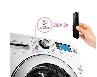 Chẩn đoán thông minh thông qua kết nối smartphone trực tiếp với máy giặt