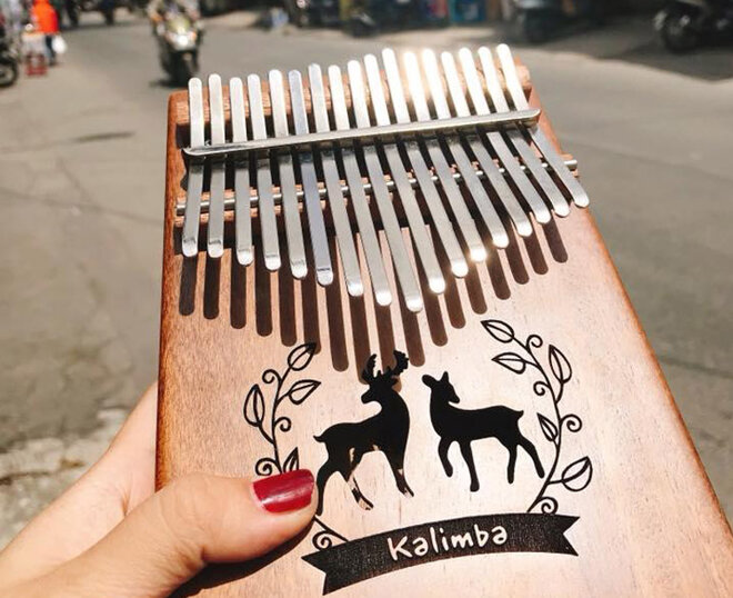 Đàn kalimba 17 nốt / phím làm bằng gỗ Koa