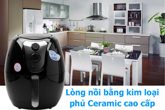 máy làm tỏi Perfect và nồi chiên không dầu Perfect.