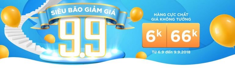 Siêu bão giảm giá 9.9 của Tiki