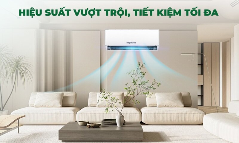 Giá chỉ 5 triệu, điều hòa Nagakawa NIS-C12R2U51 làm mát tốt phòng 20m2 lại tích hợp inverter