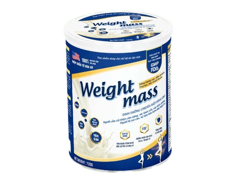 Đánh giá sữa tăng cân Weight Mass chứa sữa non nhập khẩu từ Mỹ