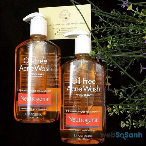 Sữa rửa mặt Neutrogena Oil-free Acne Wash 