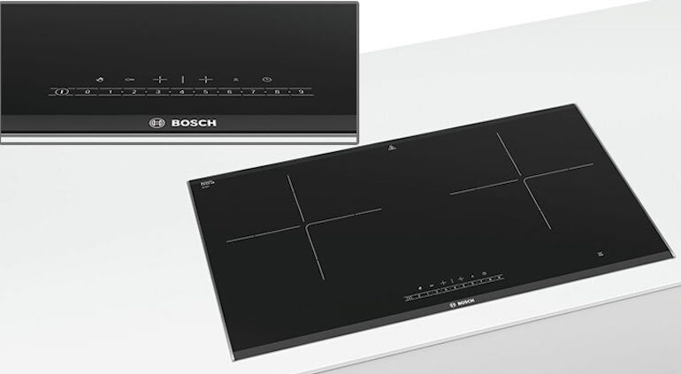 Bếp từ đôi Bosch ppi82560ms được trang bị bảng điều khiển DirectSelect tiện dụng.