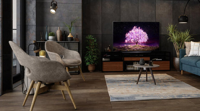 Thiết kế ấn tượng của OLED Tivi 4K LG 77 inch 77C1PTB ThinQ AI