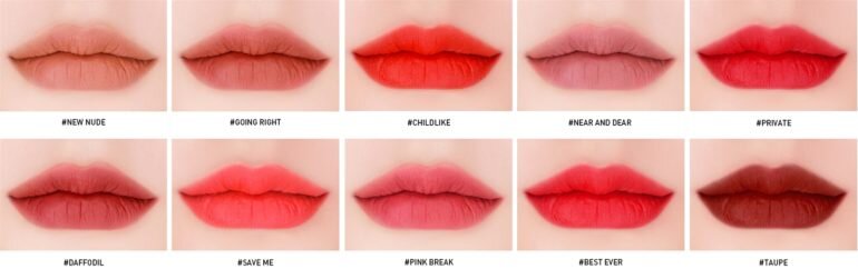 Son kem lì 3CE Velvet Lip Tint