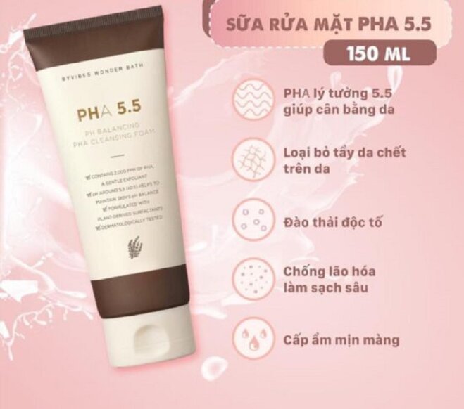 Sữa rửa mặt PHA 5.5