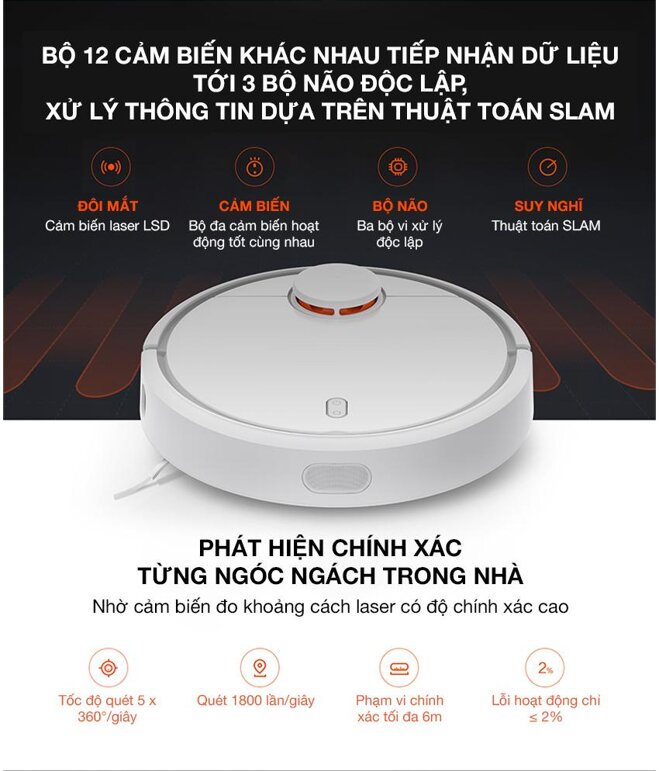 Bộ ba vi xử lý giúp robot làm sạch mọi ngóc ngách trong nhà