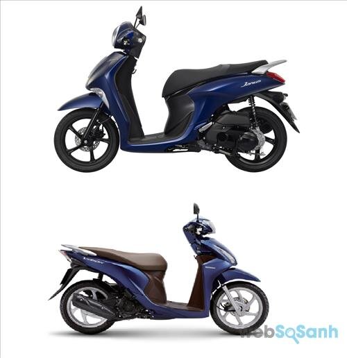 So sánh xe máy Yamaha Janus và Honda Vision