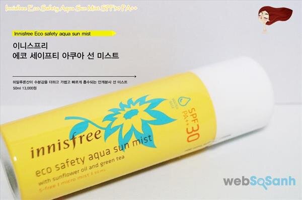 kem chống nắng dạng xịt innisfree 