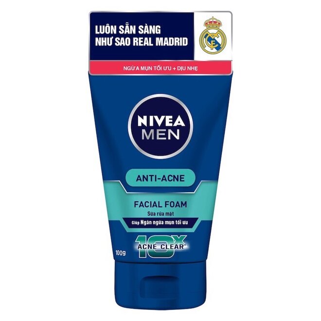 Sữa rửa mặt Nivea Men Anti-Acne Facial Foam