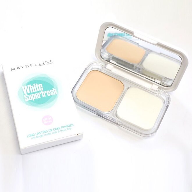 Phấn phủ Maybelline White Superfresh Long Lasting UV Cake Powder