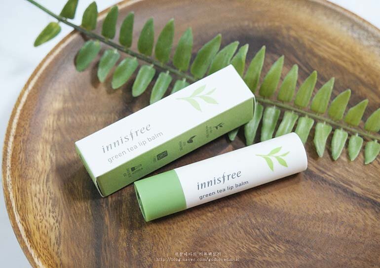 Son dưỡng Innisfree Green Tea Lip Balm trà xanh