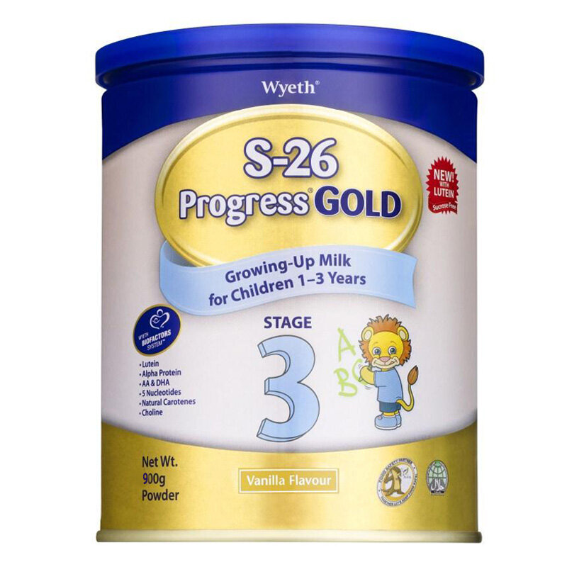 Sữa bột S-26 Progress Gold 3 - hộp 900g (dành cho trẻ từ 1 - 3 tuổi)