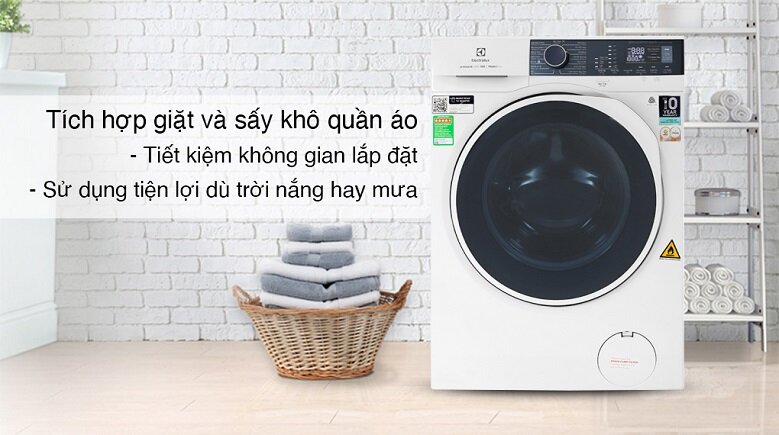 Máy giặt sấy Electrolux 10 kg EWW1024P5WB