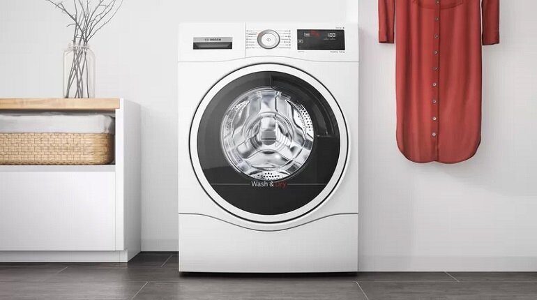 Máy giặt sấy Bosch 9kg WNA14400SG có cấu tạo chắc chắn, công suất hoạt động mạnh mẽ