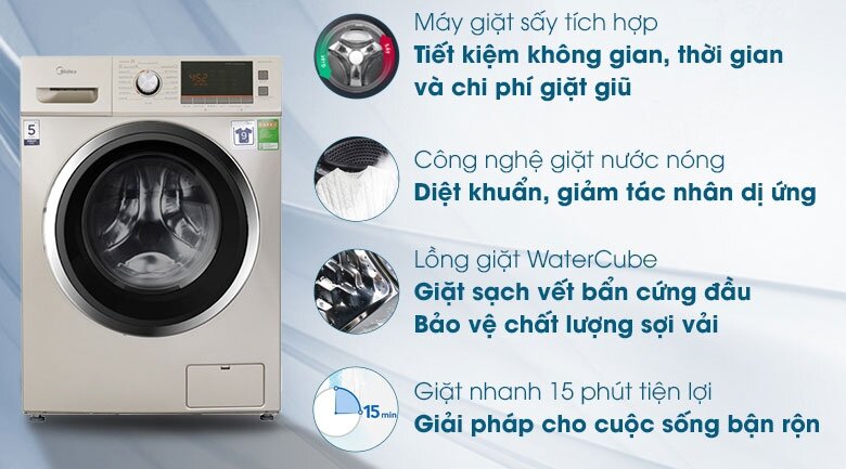 máy giặt sấy Midea MFC90-D1401