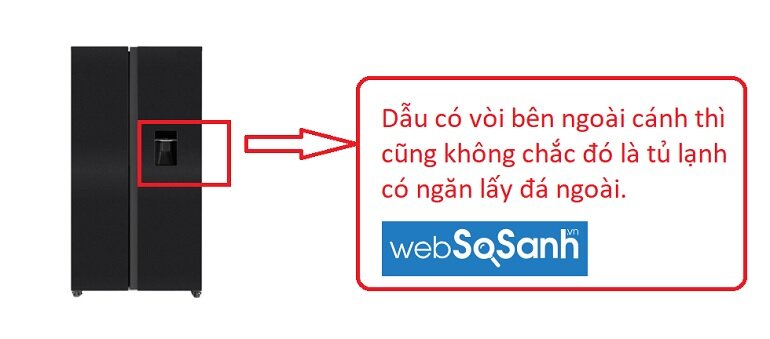 Khái niệm tủ lạnh lấy đá ngoài và cách nhận biết tủ lạnh Hafele lấy đá ngoài chính xác