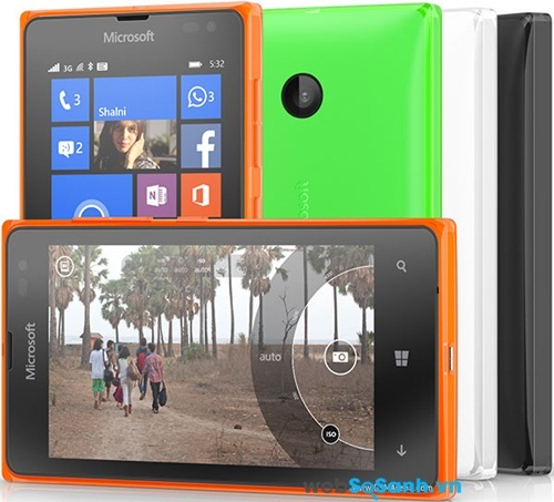 Lumia 532 không có đột phá về thiết kế so với các mẫu Lumia khác