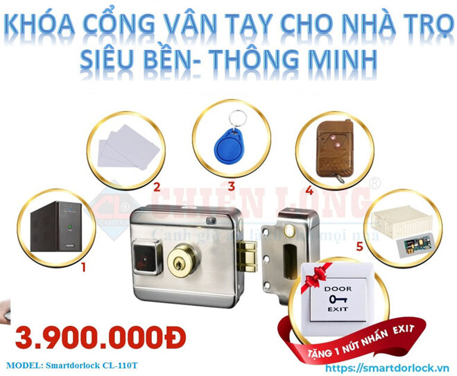 khóa vân tay cho nhà trọ