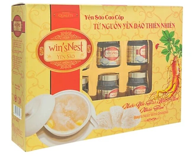 Nước yến Win’snest - Giá tham khảo: 129.000 - 200.000 đồng/hộp 6 hũ