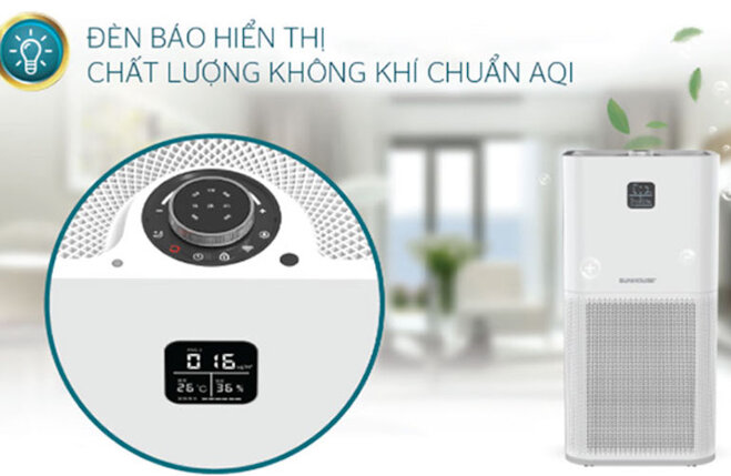 Đèn báo chất lượng không khí chuẩn AQI