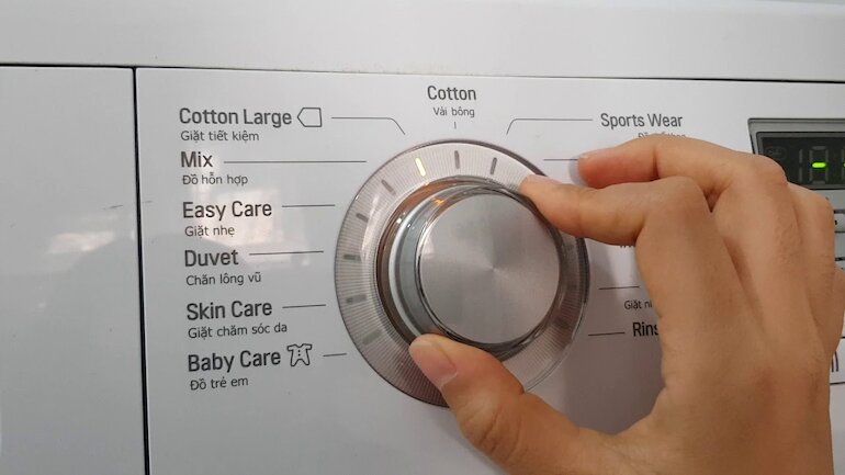 chế độ sấy của máy giặt LG