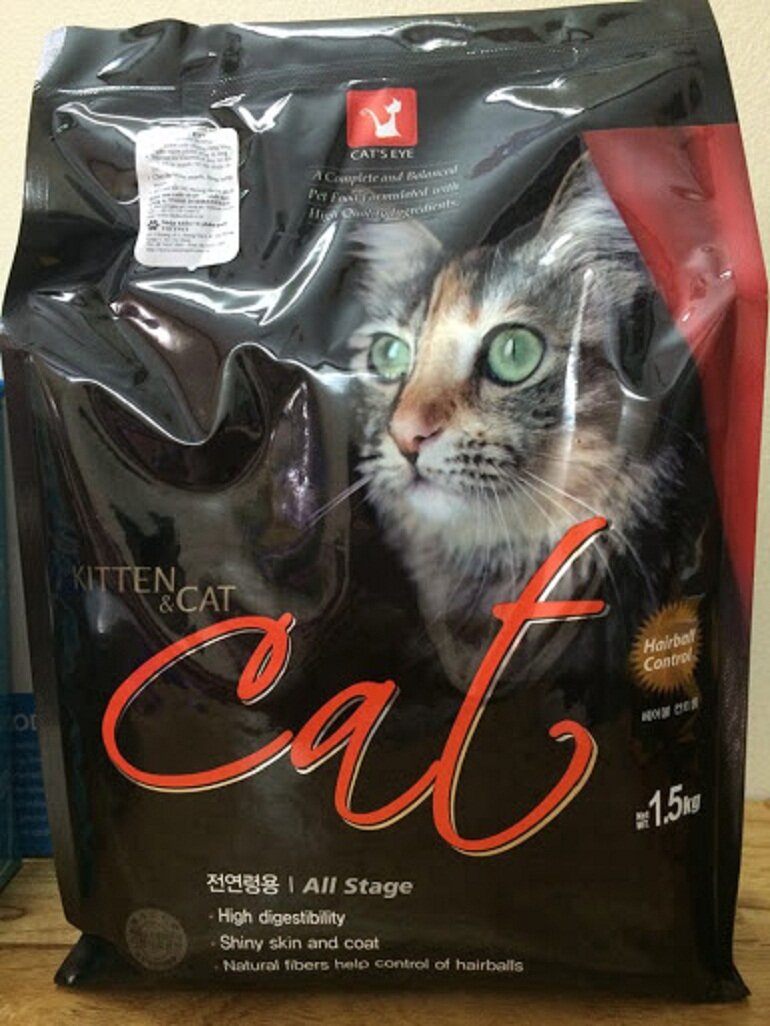 Thức ăn cho mèo Cateye là thương hiệu của Hàn Quốc