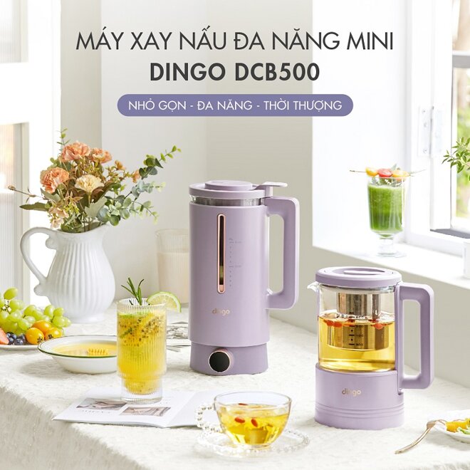 Máy làm sữa hạt Dingo DCB500 có hai cối xay linh hoạt