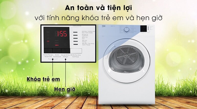 Máy sấy quần áo Beko 8kg DA8112RX0W