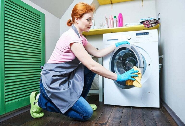 Cách vệ sinh máy giặt cửa ngang 
