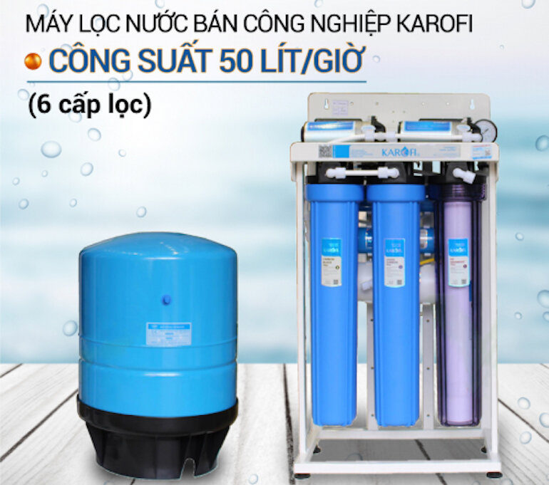 Máy lọc nước bán công nghiệp Karofi 50 L/H-KT-KB50 là dòng máy lọc nước công nghệ cao của Mỹ.