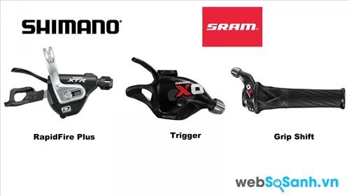 Các bộ đề hiện đại của Shimano và SRAM