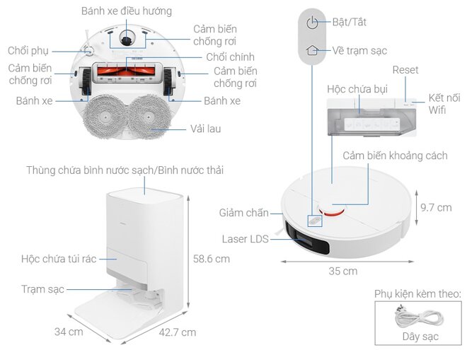 Xiaomi X20+ siêu phẩm hút bụi lau nhà, tự động và hiệu quả, giải phóng đôi tay cho bạn