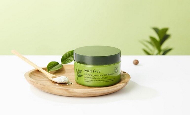 Innisfree green tea powder mask