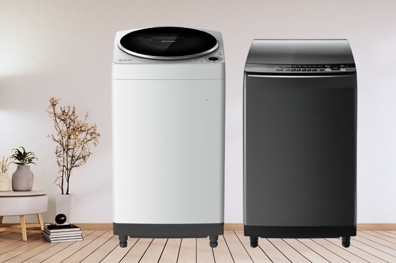 Máy giặt Sharp 9kg cửa trên ES-Y90HV-S và ES-W90PV là sản phẩm lý tưởng cho gia đình có từ 3 – 5 người mà người tiêu dùng có thể tham khảo